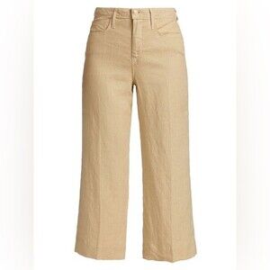 NWT L’AGENCE Wide-Leg Trousers Tan Cotton Blend Size 25